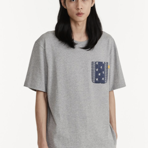 Pocket Tee with Ethnic Trim